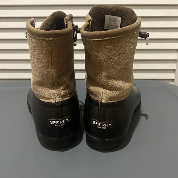 Sperry Suede & Rubber Duck Boots Size 11 - Picture 3 of 5